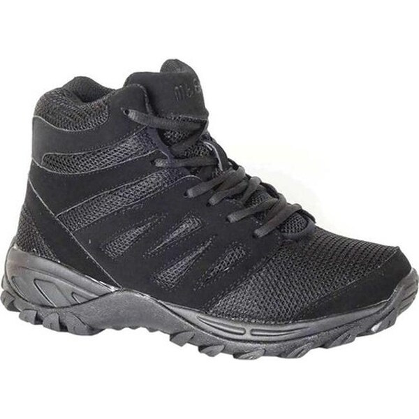 Shop Mt. Emey Men's 9713 Walking Boot Black Leather Mesh - Overstock