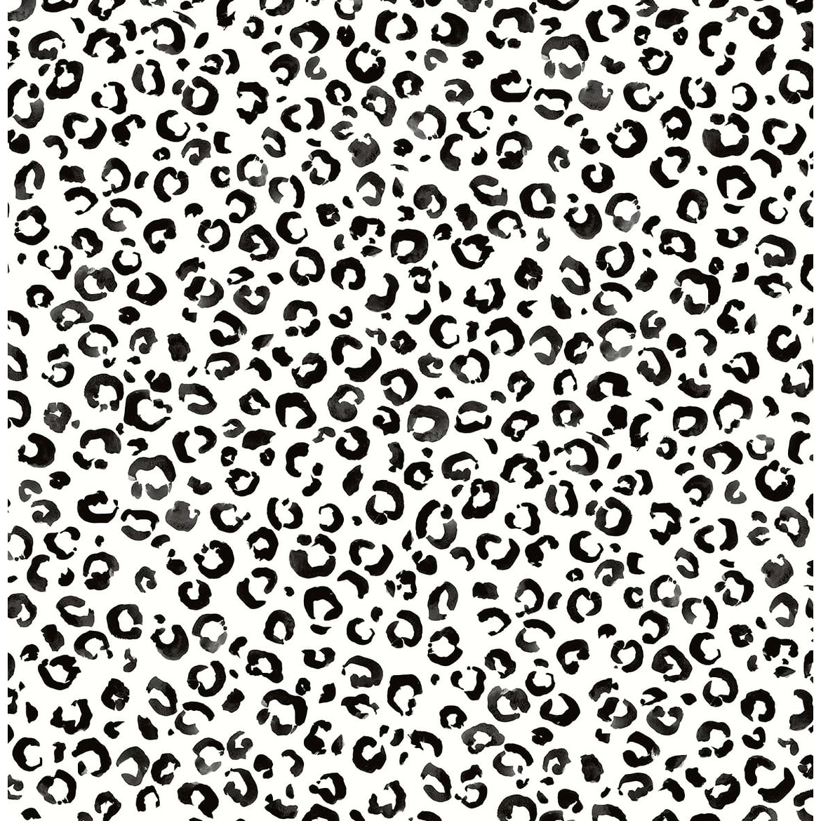 Animal Print Leopard Wallpaper, Light Grey, Repositionable