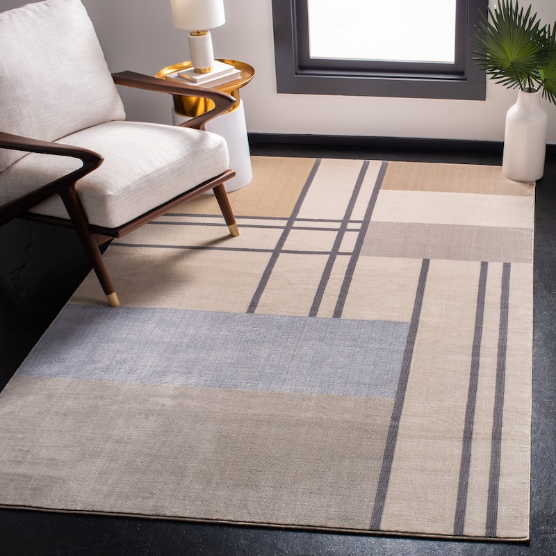 SAFAVIEH Orwell Sussie Mid-Century Modern Rug - 4' x 6' - Ivory/Taupe