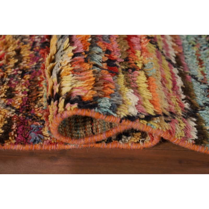 Trellis Plush Moroccan Oriental Area Rug Handmade Wool Carpet - 4'2" x 6'11"