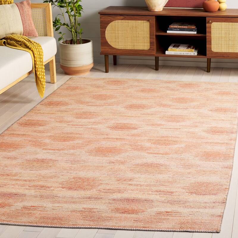 SAFAVIEH Cabo Stanojka Flatweave Boho Rug - 8' x 10' - Red/Beige
