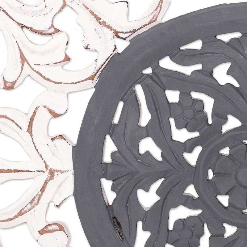 Novica Handmade Dusk Muse Wood Relief Panel