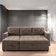 preview thumbnail 42 of 71, Reversible Sectional Sleeper Sofa with Storage Chaise & Pull-Out Bed