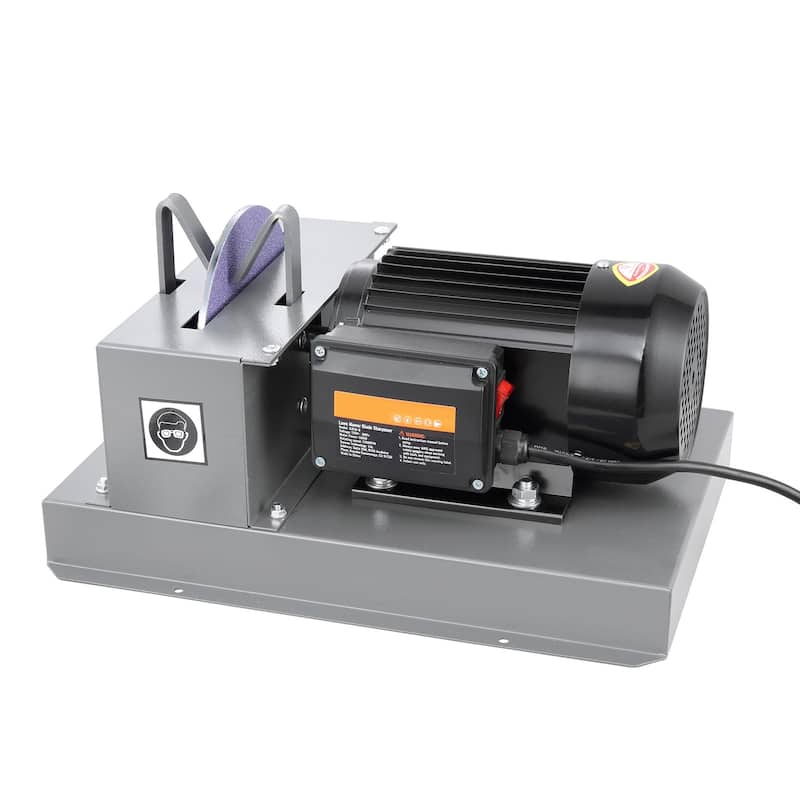 Lawn Mower Blade Sharpener for High/Low Lift Blades, Gator Blades, Flat Blades - 2/3HP 500W - Black
