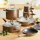 preview thumbnail 2 of 2, Advanced Home Nonstick 11-Piece Cookware Set, Bronze