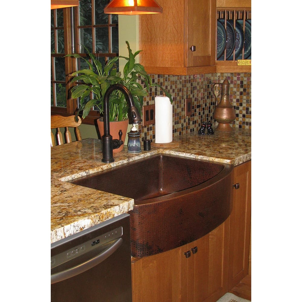 Premier Copper Products Kitchen Sink, Pull Down Faucet and Accessories Package