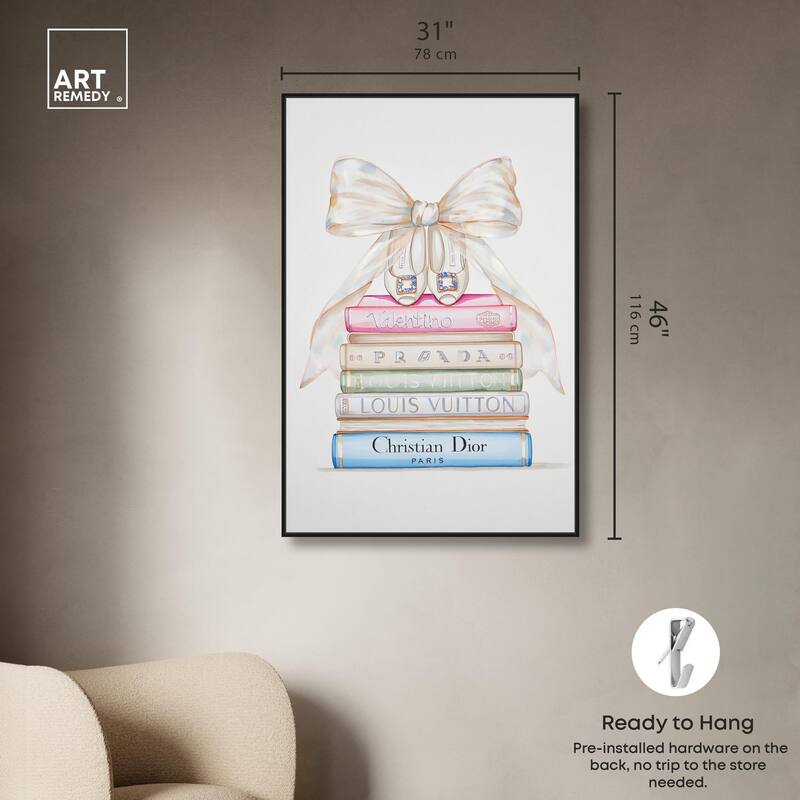 Heel and Luxury Books I Canvas by Art Remedy