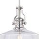 preview thumbnail 3 of 8, Vaxcel Lighting Beloit Single Light 12" Wide Pendant with A Glass
