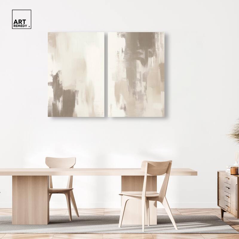 Winter Mist I Canvas Set of 2 by Art Remedy, Gallery Wrapped