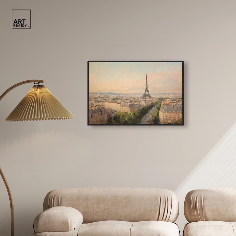 Early Morning Paris Canvas by Art Remedy