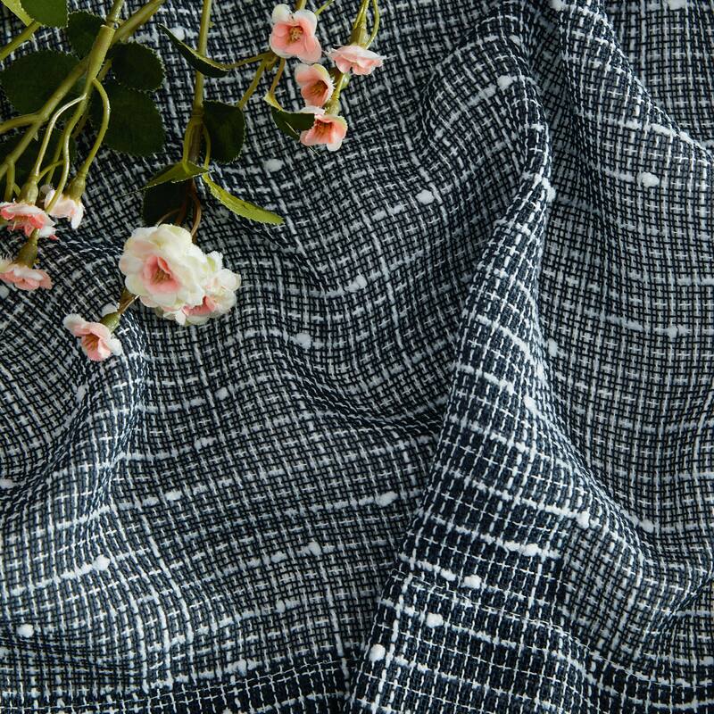 HLC.ME Emily Faux Linen Semi Sheer Light Filtering Transparent Grommet Lightweight Window Curtains Drapery Panels, 2 Panels