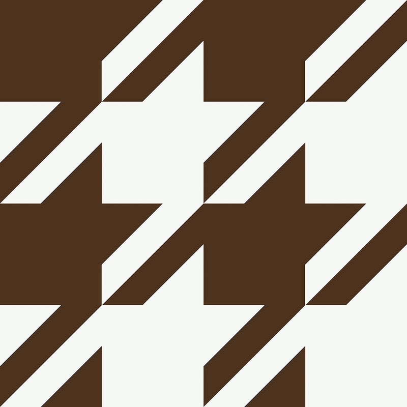 RuPaul RuHoundstooth Brown Peel and Stick Wallpaper