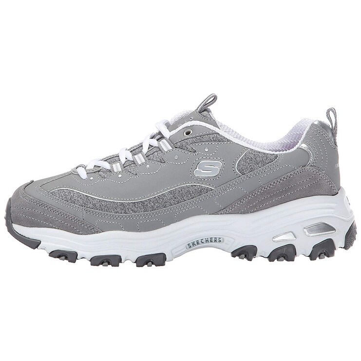 Skechers Sport Women D'lites, Me Time, Memory Foam Lace Up,GreyWhite,5 M Us Skechers Sport Women D'lites, Me Time, Memory Foam Lace Up,GreyWhite,5 M Us
