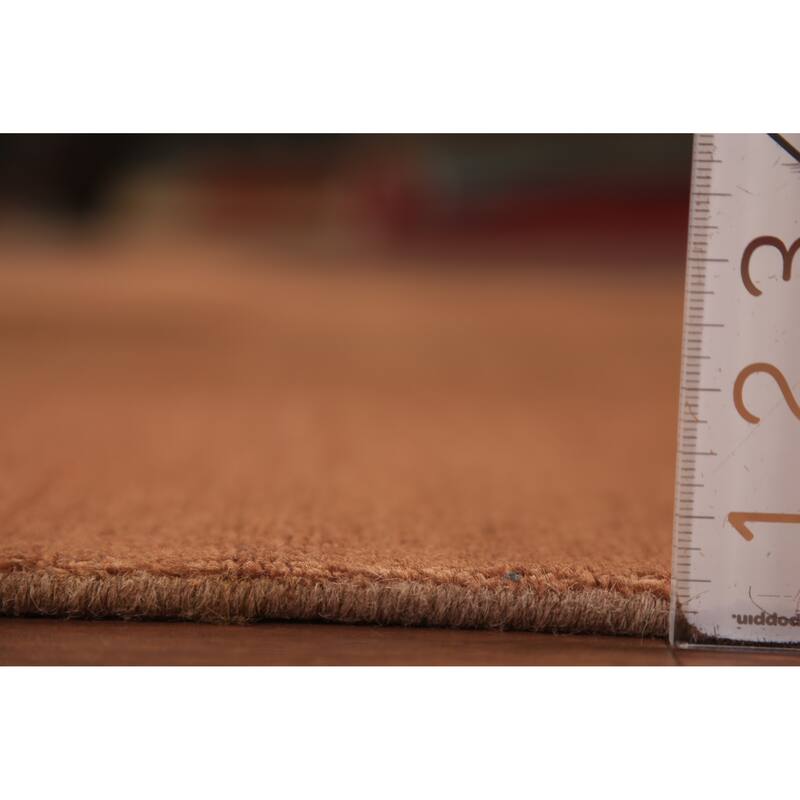 Gabbeh Modern Area Rug Handmade Oriental Orange Tribal Wool Carpet - 4'11" x 6'6"