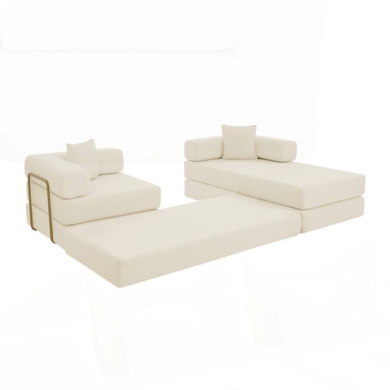 Modular Sectional Sofa with L-Shape Chaise, Boneless Cloud Couch with Deep Seat