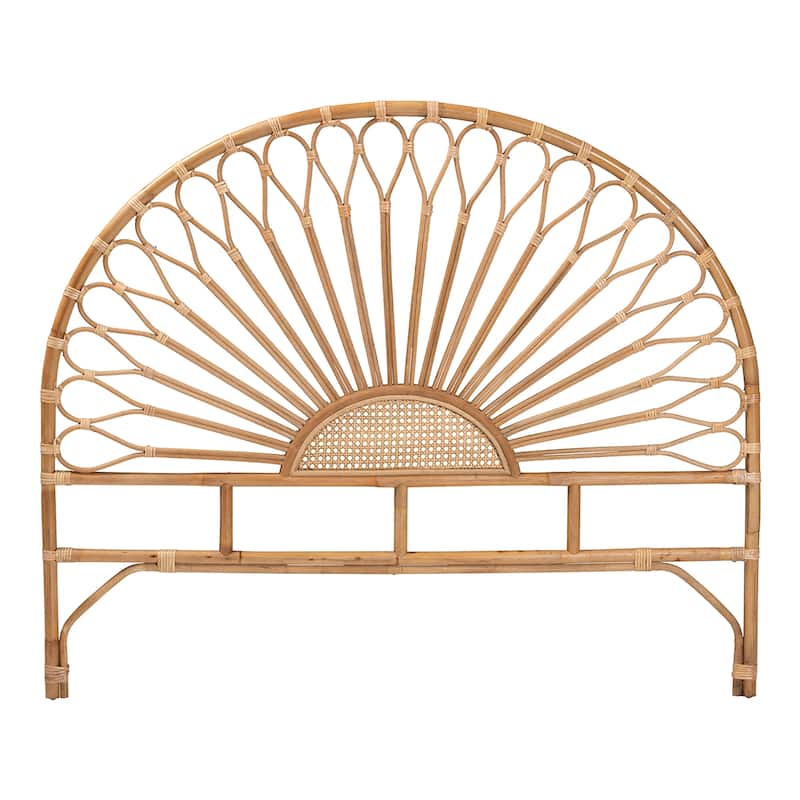 Perenna Modern Bohemian Natural Rattan Standalone Headboard