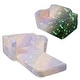 preview thumbnail 6 of 47, Kids Couch, Toddler Couch Sofa Bed Fold Out, Convertible Sofa to Lounger, Kids Chair Seat Playroom Furniture Rainbow, Glow in The Dark