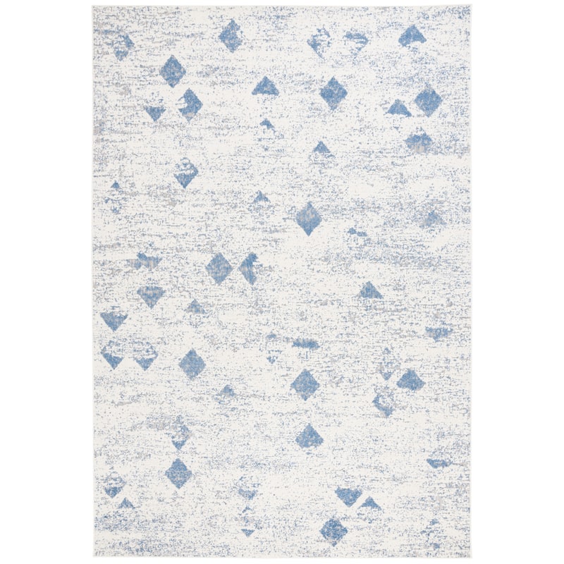 SAFAVIEH Cottage Fonn Transitional Indoor/Outdoor Rug - 9' x 12' - Blue