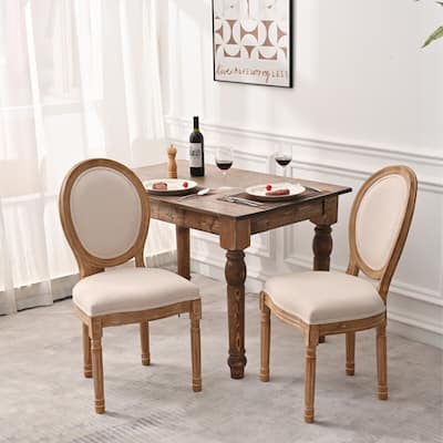 French Dining Chair Set Dining Room Side Chair Round Back Guest Chair