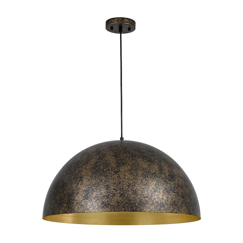 Industrial Oversized Metal Dome Pendant Light - Modern Farmhouse