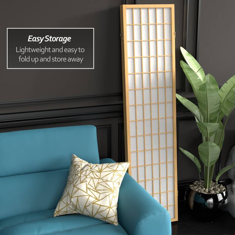 Wood and Rice Paper Windowpane Shoji Screen (China)