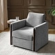 preview thumbnail 30 of 35, HULALA HOME Taresa Modern Barrel-Shaped Rotatable chair