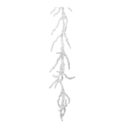 Flocked Twig Garland (Set of 2) - White