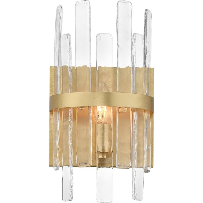 Maxim 21839AG Warren 12" Tall 1 Light Wall Sconce - Gold Leaf
