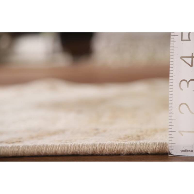 Anatolian Turkish Runner Rug Hallway Handmade Beige Wool Carpet - 2'10"x 12'7"