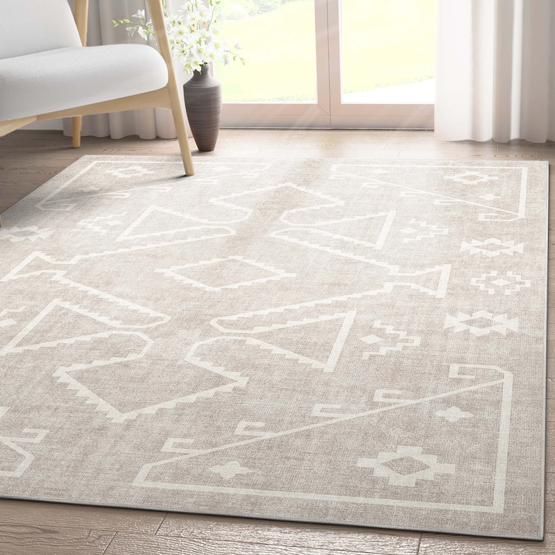 Well Woven Apollo Bottineau Southwestern Machine Washable Area Rug