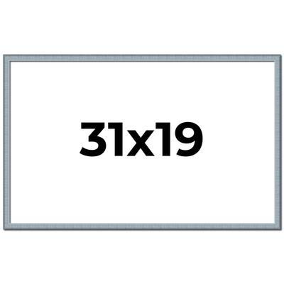 31x19 Frame Rustic Sky Blue Solid Wood Picture Frame | 0.75 Inch
