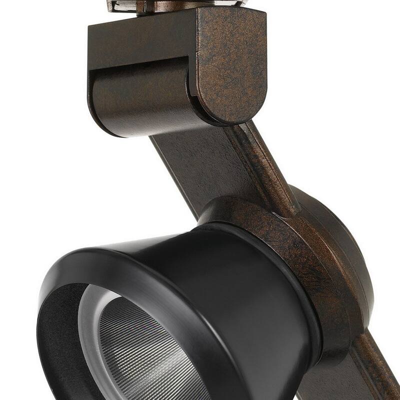12W Integrated LED Metal Track Fixture with Cone Head, Bronze and Black