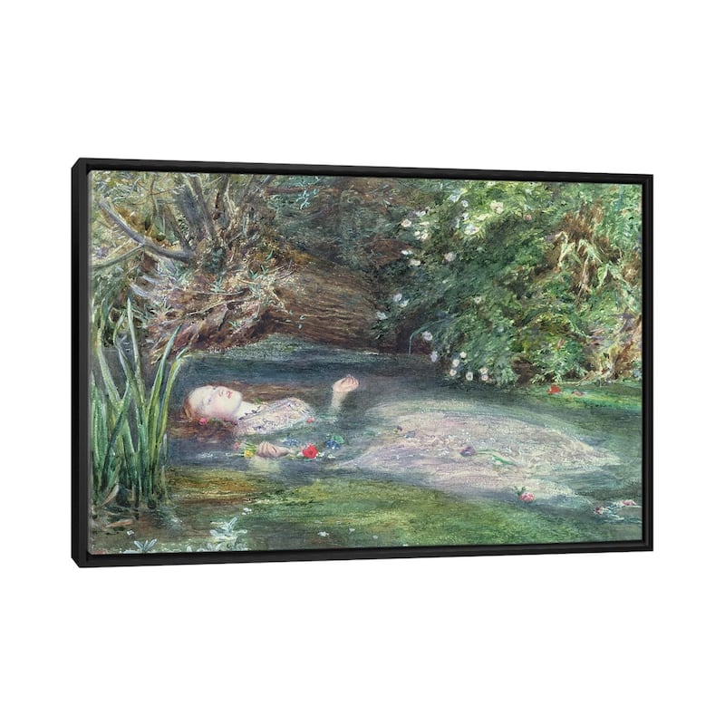 iCanvas "Ophelia" by Sir John Everett Millais Framed Canvas Print