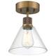 Option Antique Brushed Brass / Clear Glass