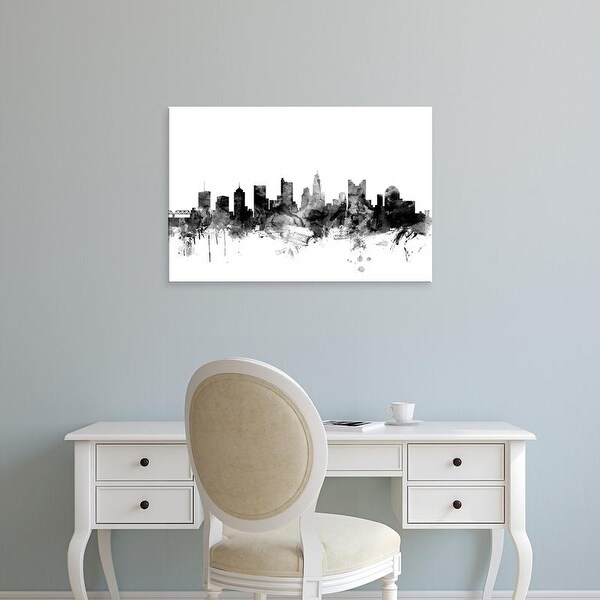 Easy Art Prints Michael Tompsett's 'Columbus Ohio Skyline' Premium Canvas Art