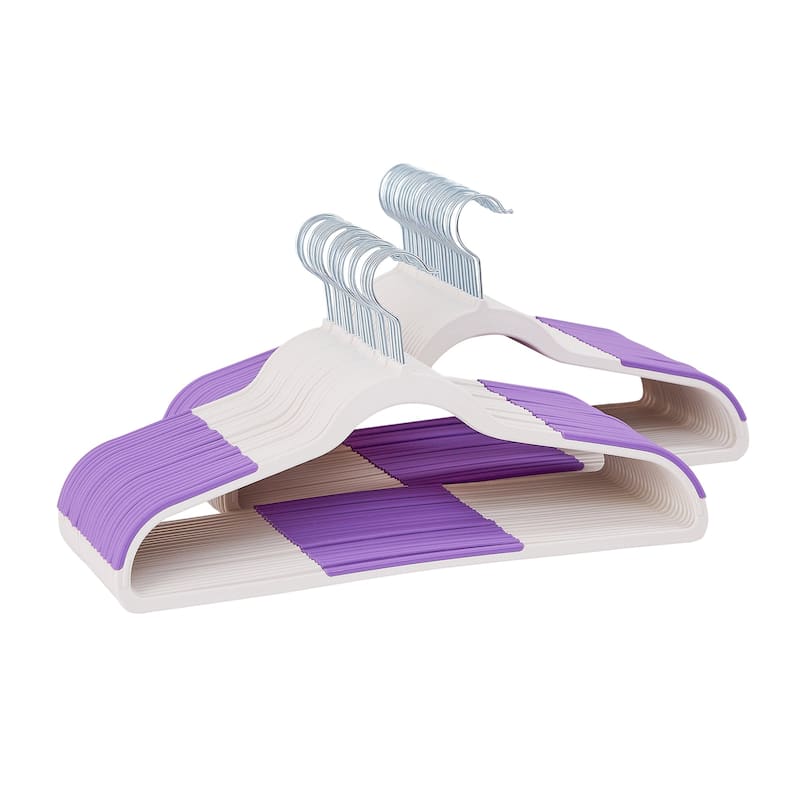 Clothes Hangers Plastic Coat Hangers Non-Slip Space-Saving Swivel Hook