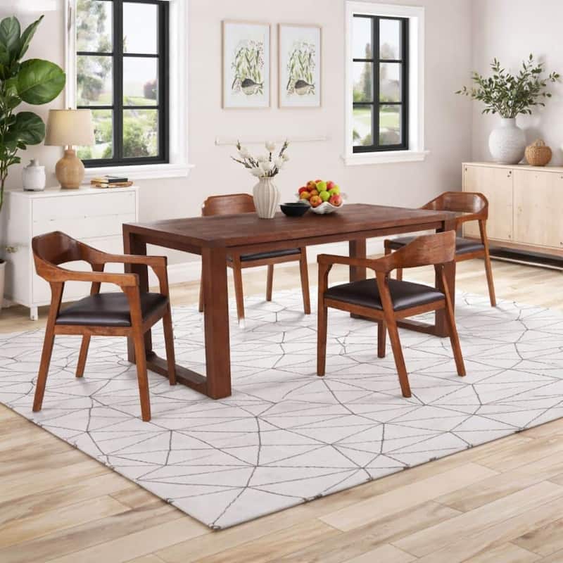 Rasmus Rubberwood Dining Armchairs