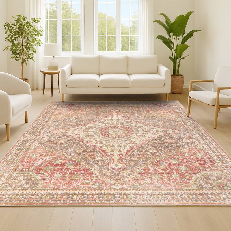 JONATHAN Y Portmany Modern Boho Vintage Medallion Area Rug