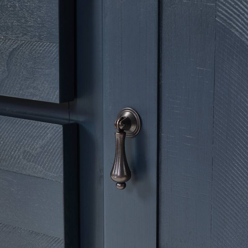 Solid Wood Sideboard Console Table, Storage Cabinet with 2 Drawers & Cabinets, Buffet Cabinet with Bottom Shelf