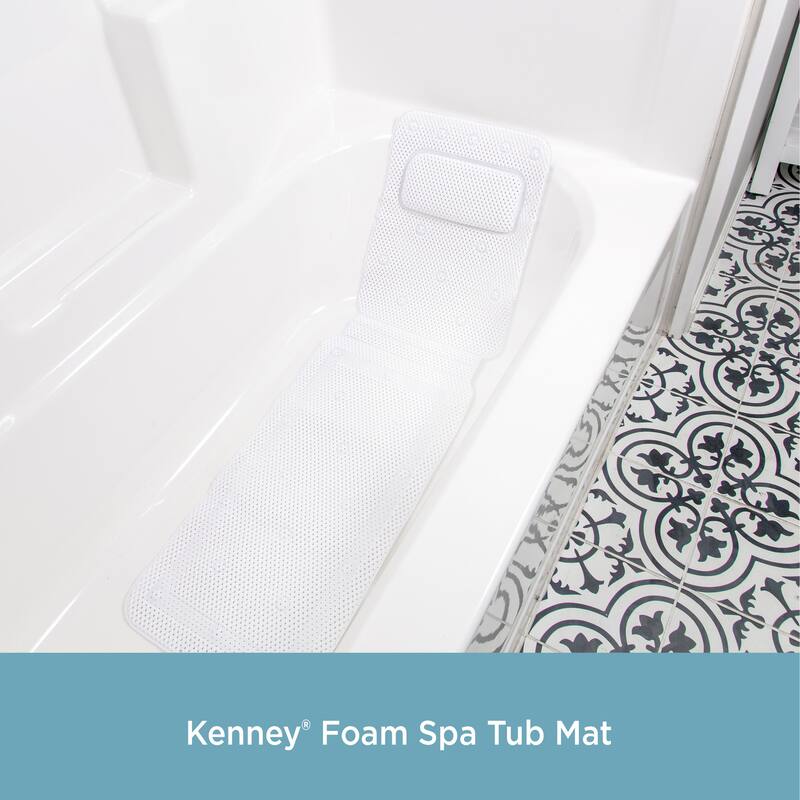 Kenney Cushioned Foam Spa Tub Mat, 14" W x 49" L