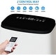 preview thumbnail 15 of 23, 14,000 BTU Portable AC, 3-in-1 Cooling/Fan/Dehumidifier, LED Panel, Remote, 750 Sq Ft