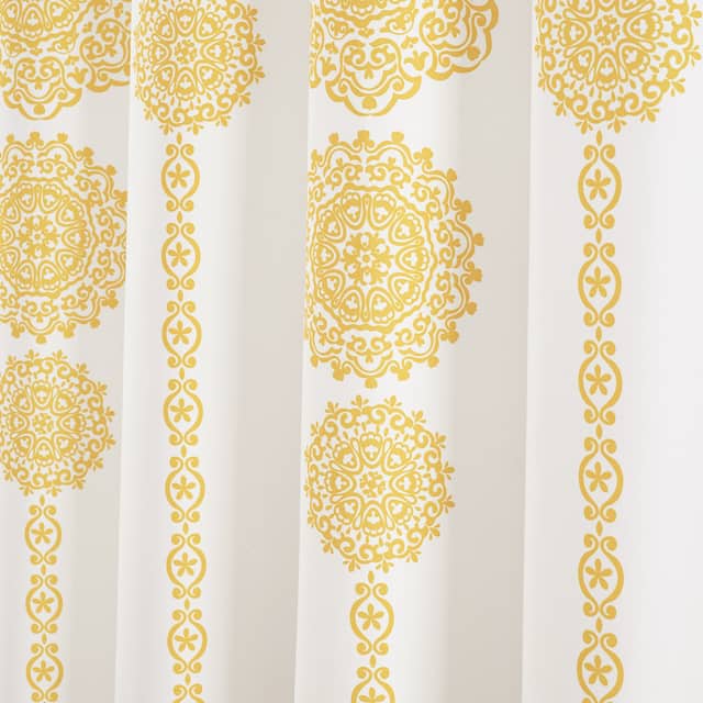 Lush Decor Stripe Medallion Shower Curtain