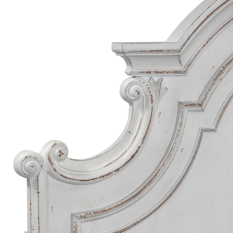 Liberty Furniture Magnolia Manor Panel Bed, Bresser, Mirror, and Chest - California King, King or Queen