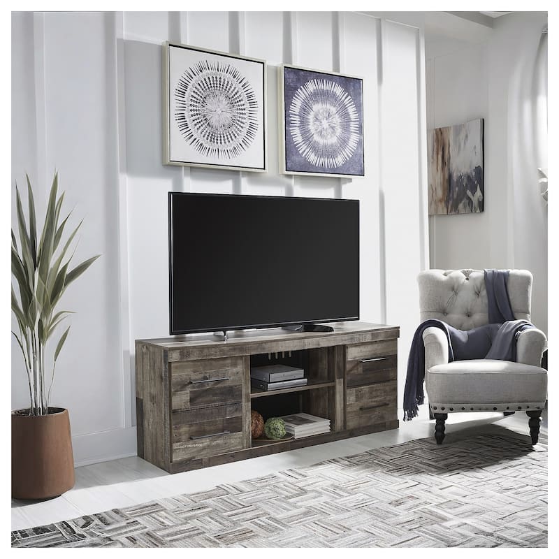 Derekson Multi Gray 60" TV Stand - 60"W x 15"D x 25"H