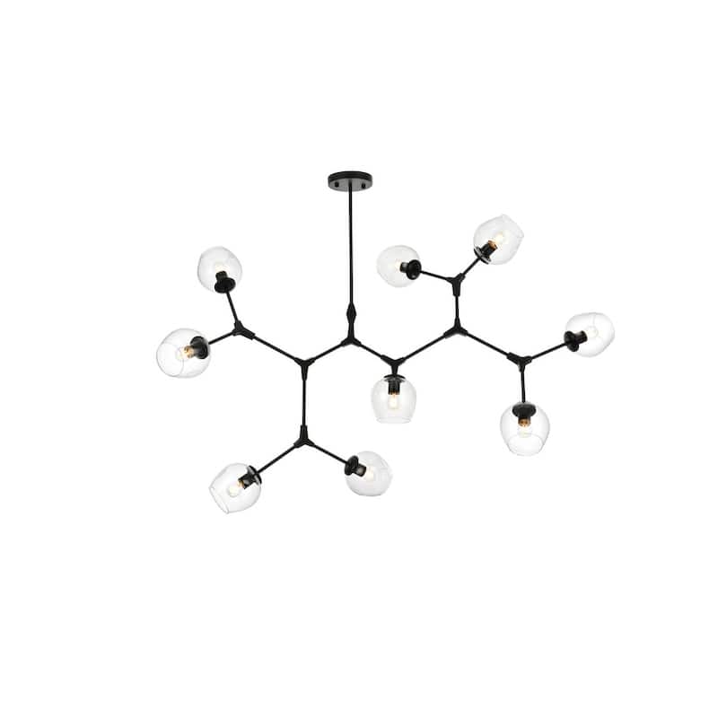 Indigo Home 60 inch Chandelier - Black