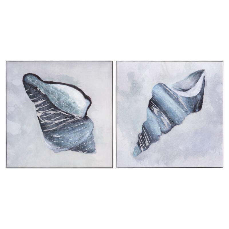 A Shell Of A Day - 30"x1.5"x30" - Blue