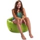preview thumbnail 13 of 89, Bean Bag Chair for Kids, Teens and Adults, Comfy Chairs for your Room 100in Round Bean Bag - Lime Green