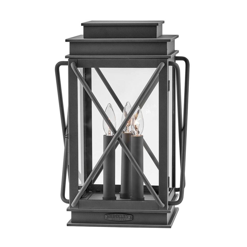 Hinkley Lighting Montecito 3 Light 18.5" Tall Pier Mount Light with