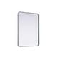preview thumbnail 1 of 9, Elegant Lighting MR8A2736 Remy 27"W x 36"H Rectangular Flat Medium Silver