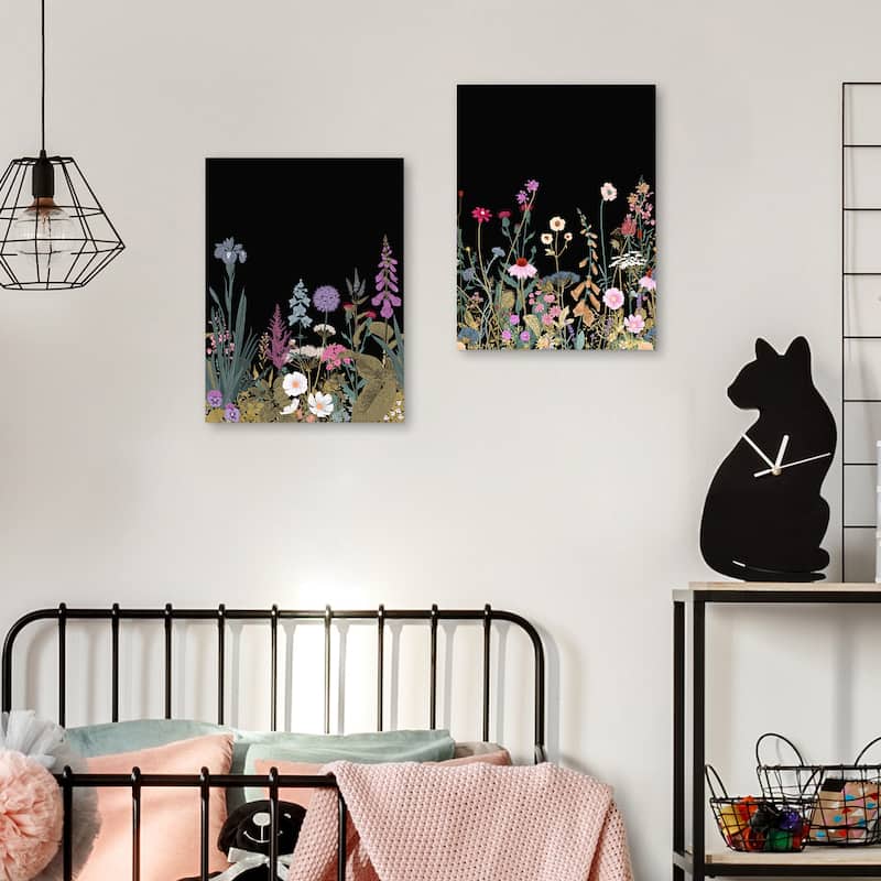 Simple Wildflowers I & II by Belle Maison Canvas Art Prints